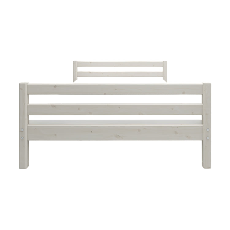 Flexa. Classic 150cm width bed - 210cm - White washed