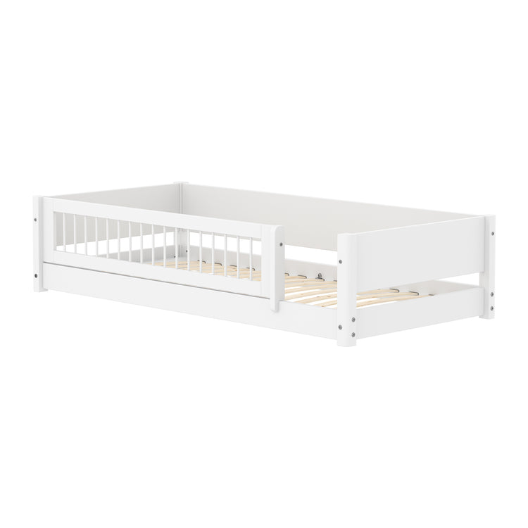 Flexa. Κρεβάτι με γύρω προστατευτικά White Montessori Crossbars
