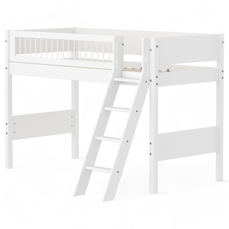 Flexa. Semi-high bed with slanting ladder