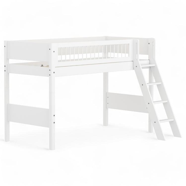 Flexa. Semi-high bed with slanting ladder