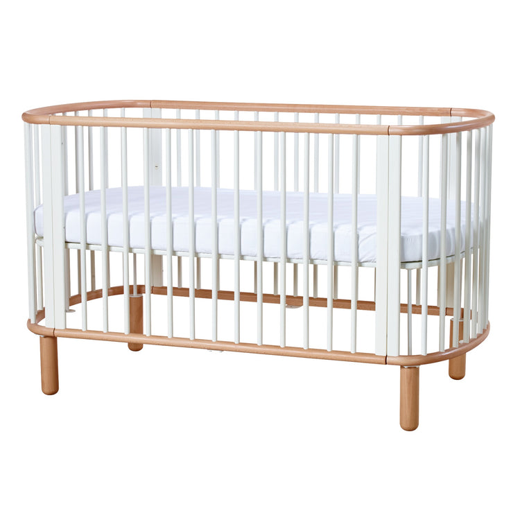 Flexa. Baby cot - White / Natural
