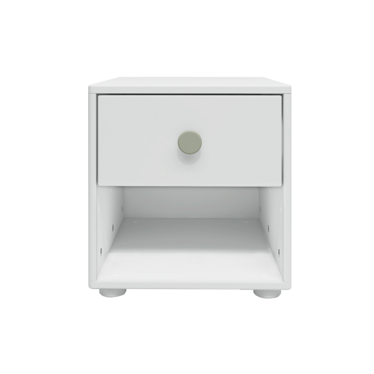 Chest 1 drw.  F.Wht. + N.green knob   38,5x43,5x41