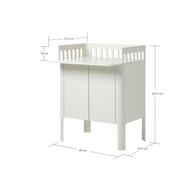 FLEXA. Nova changing unit 2 door - Cream white