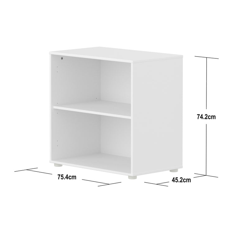 FLEXA. Saga Shelf unit with 1 shelf. White