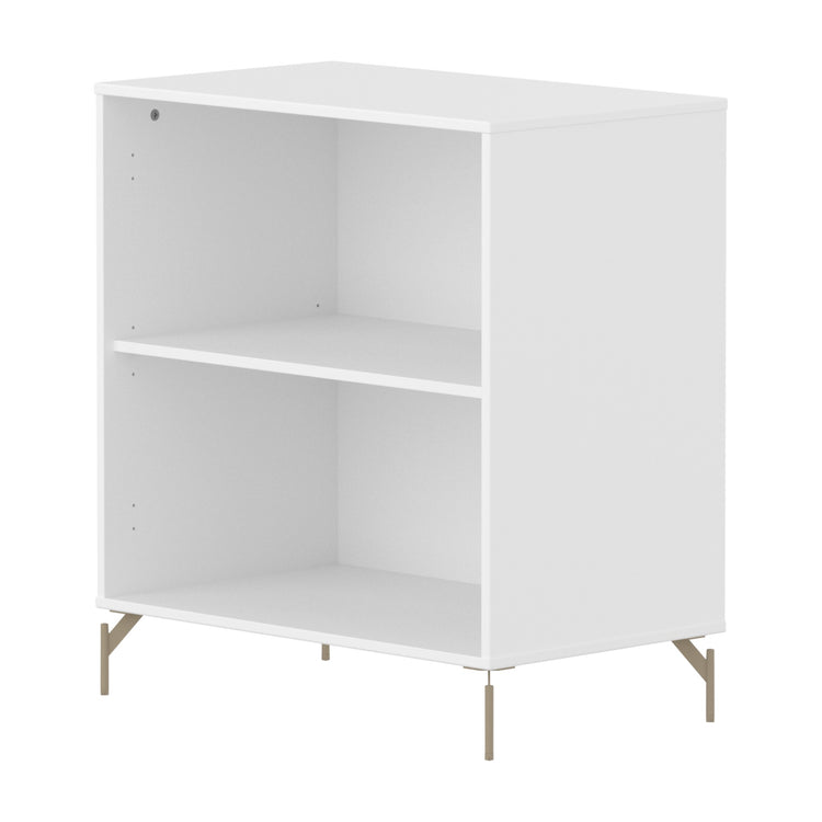 SAGA Shelf unit with 1 shelf. White, Oat Legs