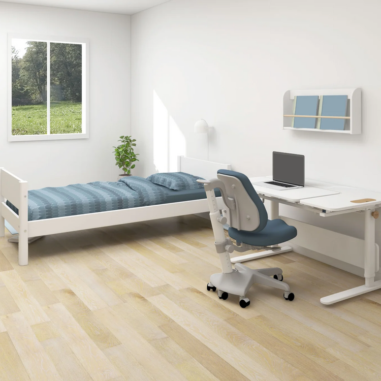 Flexa. MOBY left up study desk - White / Oak