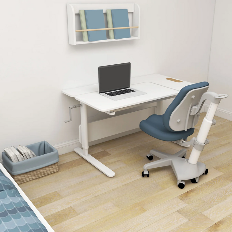 Flexa. MOBY left up study desk - White / Oak