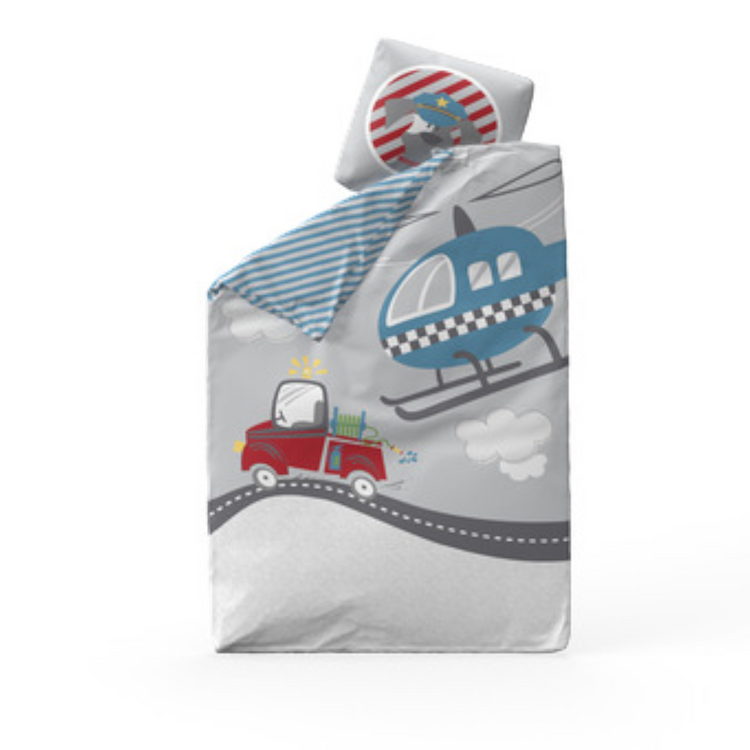 Flexa. Little heroes bed linen - Multicolor