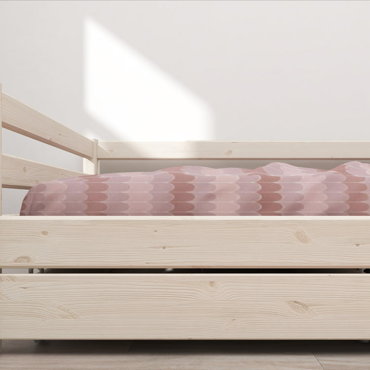 Flexa. Classic bed with drawers - 210cm - White washed