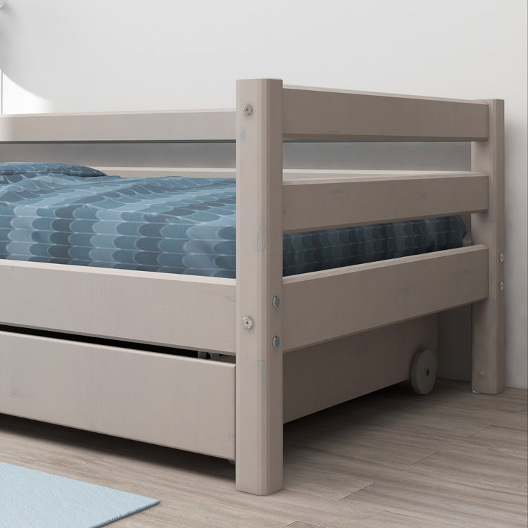 Flexa. Classic bed with drawers - 210cm - Grey washed