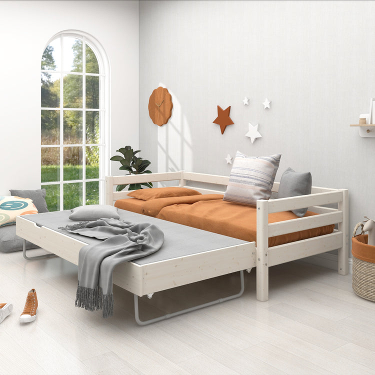 Flexa. Classic daybed with guest bed - 210cm - White washed