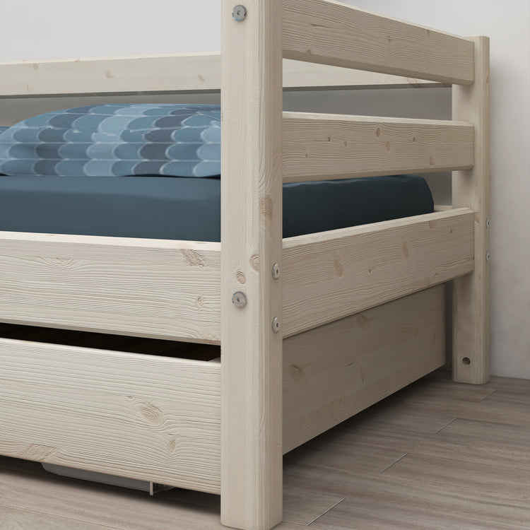 Flexa. Classic daybed with guest bed - 210cm - White washed