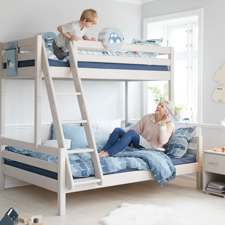 Flexa. Classic family bed - 210cm - White washed