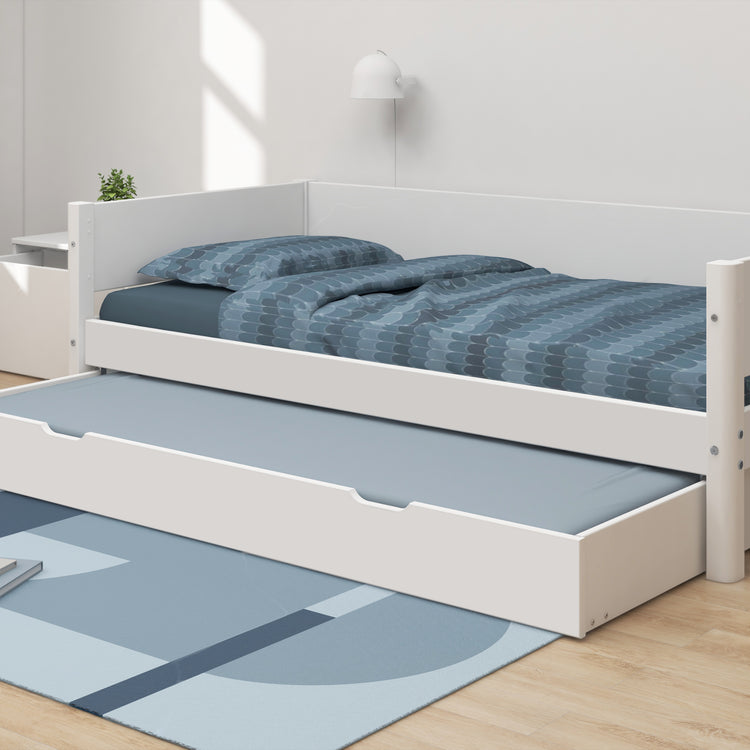 Flexa. White daybed with guest bed - 210cm - White