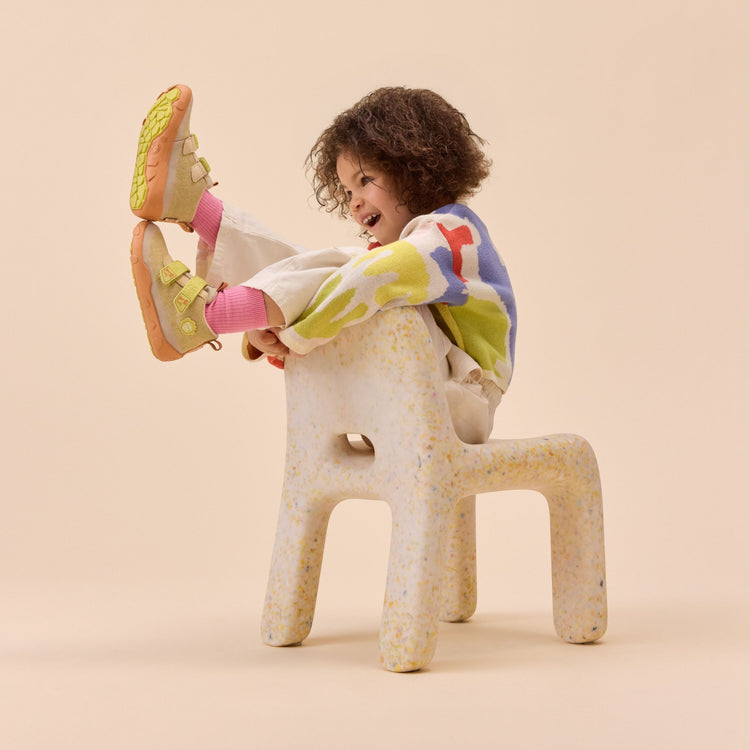 AFFENZAHN. Low Boot Knit Happy Cat
