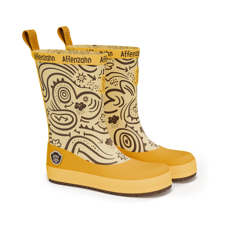 AFFENZAHN. Γαλότσες παιδικές Vegan Plashy Τιγράκι