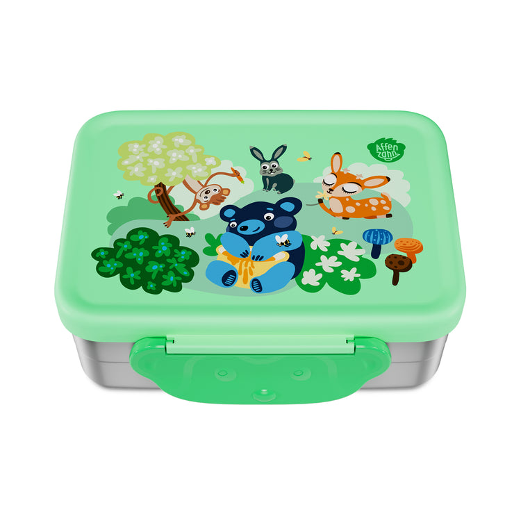 AFFENZAHN. Stainless steel lunchbox Mighty meadow
