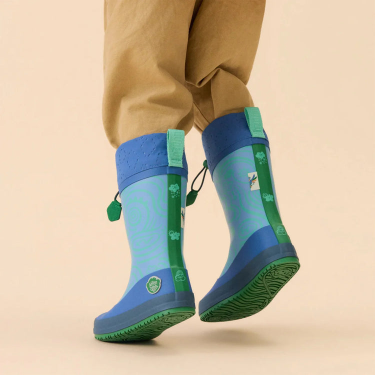 AFFENZAHN. Rain Boot Vegan Puddly Bird of Paradise
