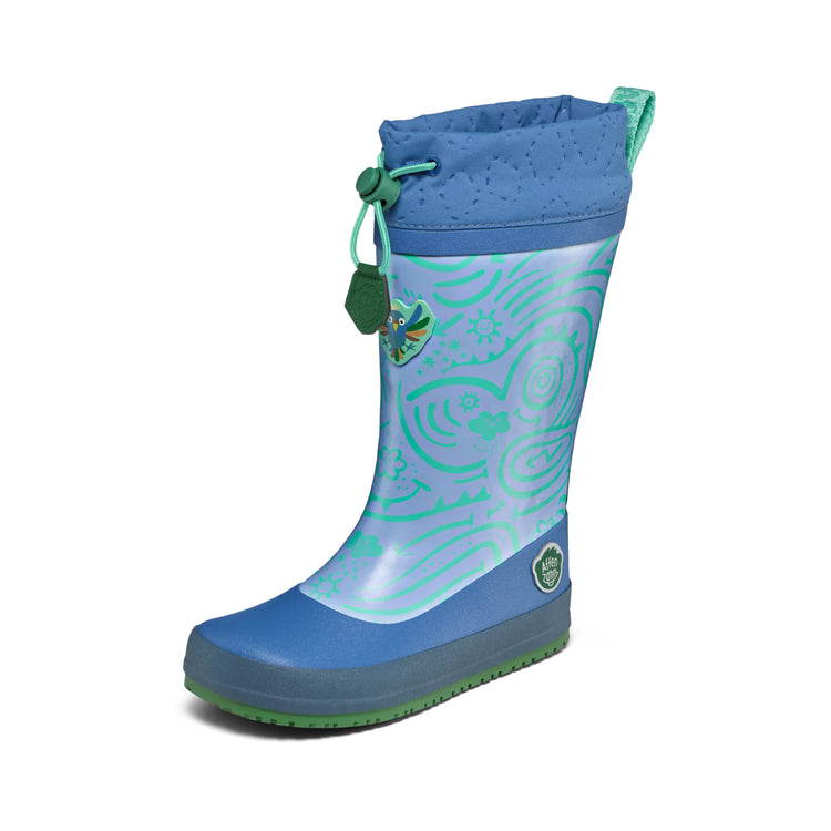 AFFENZAHN. Rain Boot Vegan Puddly Bird of Paradise