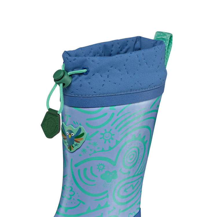 AFFENZAHN. Rain Boot Vegan Puddly Bird of Paradise