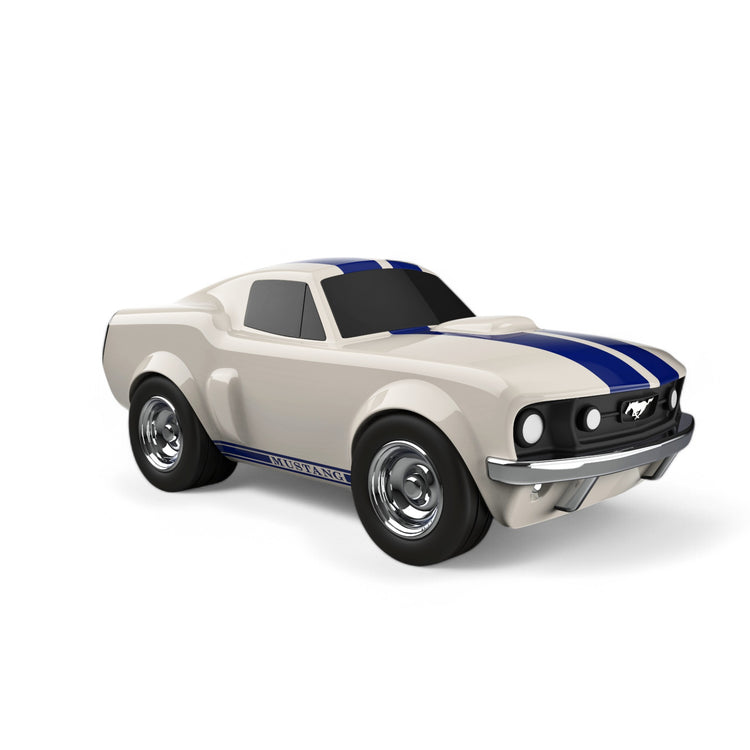 Baghera. Racing Car Ford Mustang Ivory White