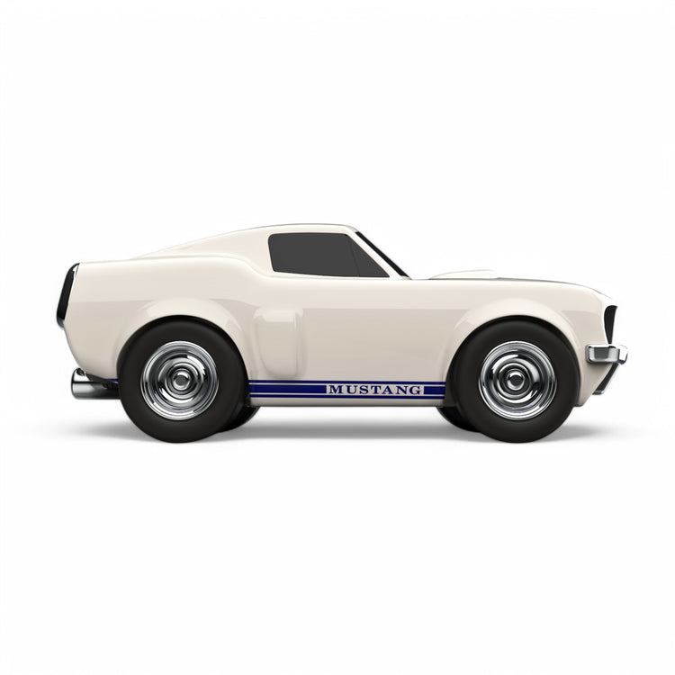 Baghera. Racing Car Ford Mustang Ivory White