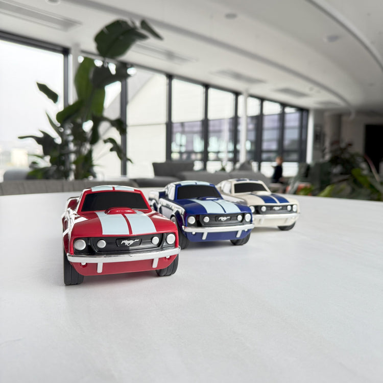 Baghera. Racing Car Ford Mustang Ivory White
