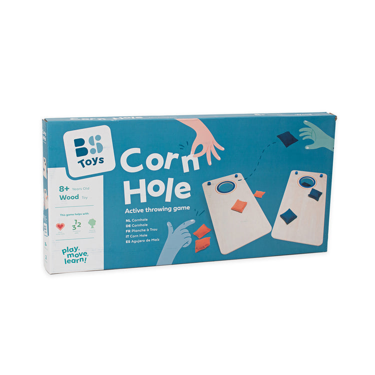 BS TOYS. Ξύλινο παιχνίδι στόχου εξωτερικού χώρου Corn Hole