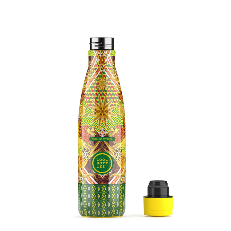 COOL BOTTLES. Ανοξείδωτο μπουκάλι-θερμός Λιοντάρια 500ml