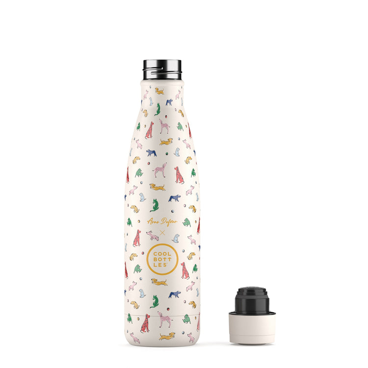 COOL BOTTLES. Ανοξείδωτο μπουκάλι-θερμός Σκυλάκια 500ml
