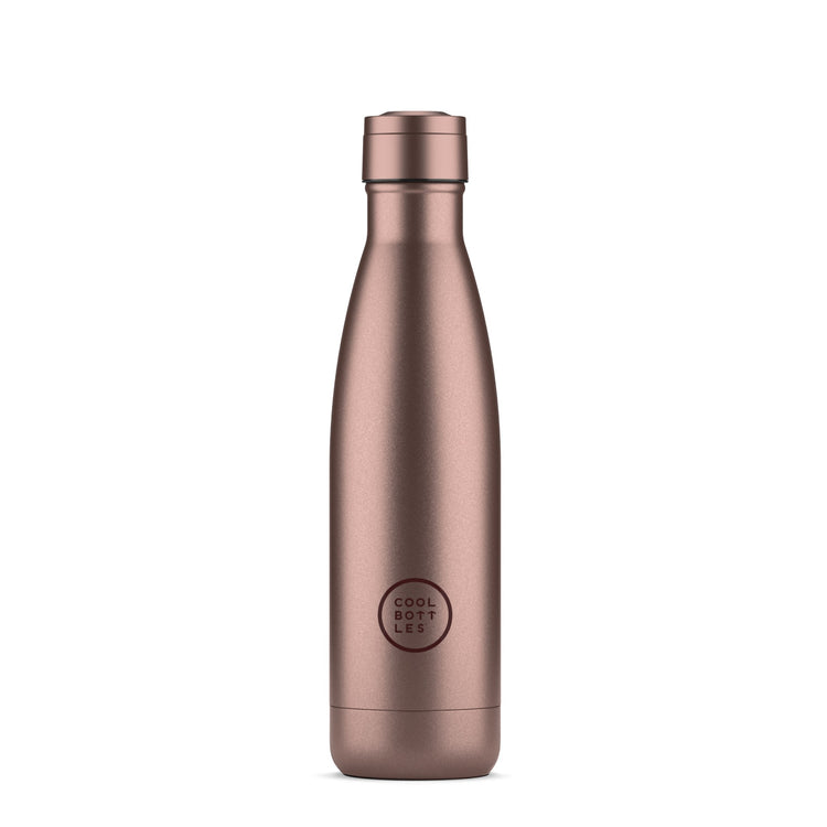 COOL BOTTLES. Ανοξείδωτο μπουκάλι-θερμός Μεταλλικό Ροζ 500ml