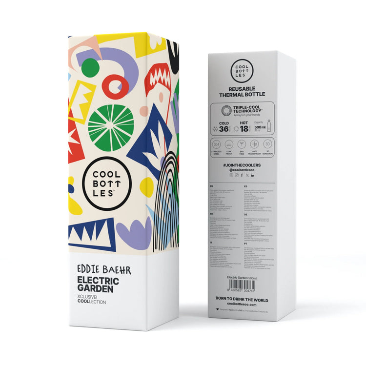 COOL BOTTLES. Ανοξείδωτο μπουκάλι-θερμός Eddie Baehr - Electric Garden 500ml