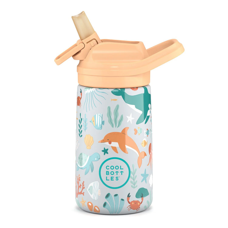 COOL BOTTLES. Ανοξείδωτο παιδικό παγούρι Υποβρύχιος Κόσμος 350ml