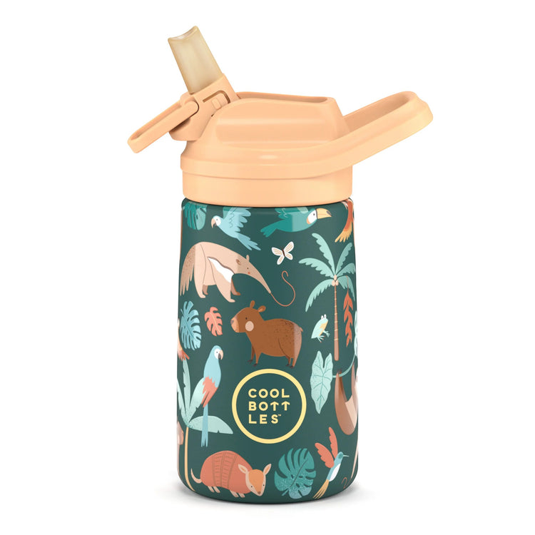 COOL BOTTLES. Ανοξείδωτο παιδικό παγούρι Τροπικό Δάσος 350ml