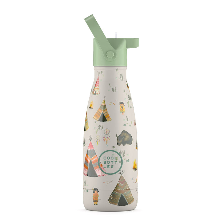 COOL BOTTLES. Ανοξείδωτο παιδικό μπουκάλι Ινδιάνοι 260ml