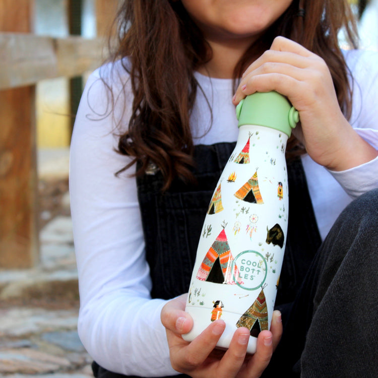 COOL BOTTLES. Ανοξείδωτο παιδικό μπουκάλι Ινδιάνοι 260ml