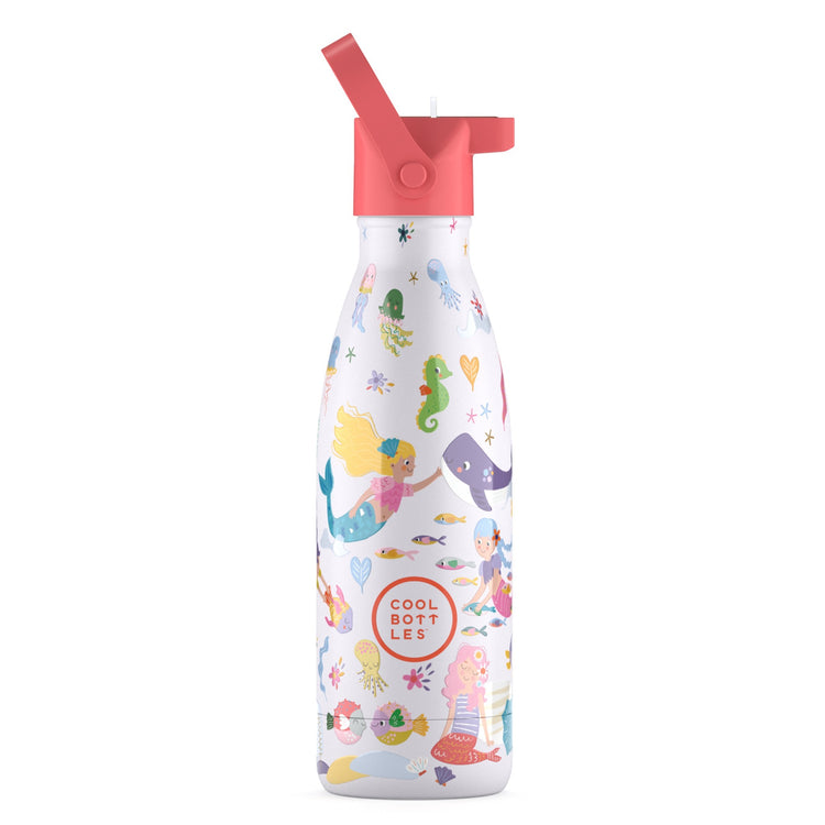 COOL BOTTLES. Ανοξείδωτο παιδικό μπουκάλι Γοργόνες 350ml