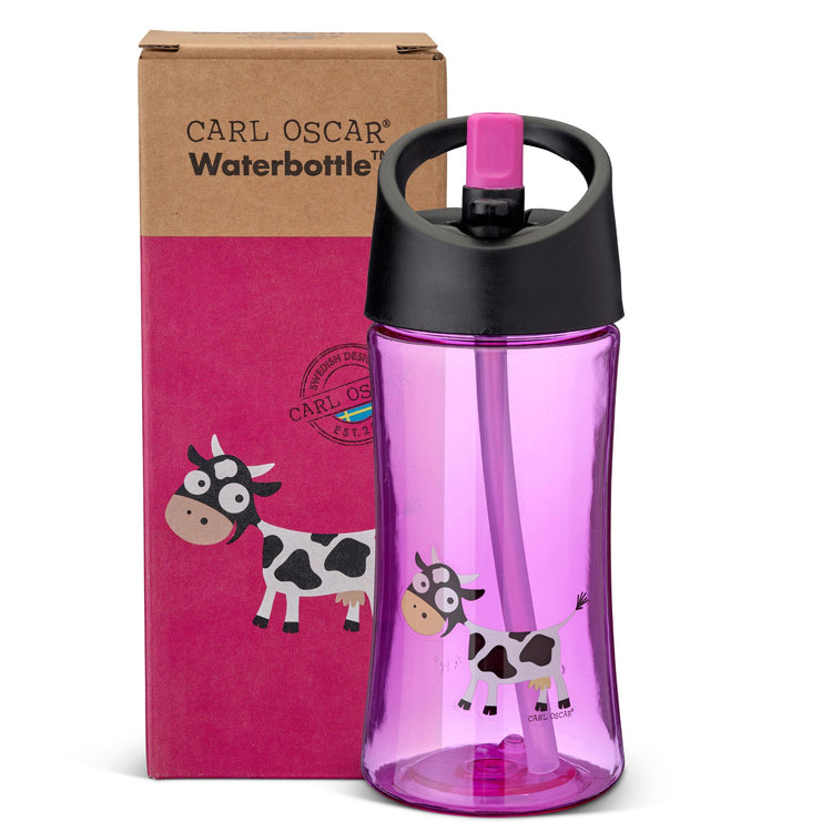 CARL OSCAR. Water Bottle 350ml - Purple-Cow