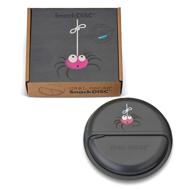 CARL OSCAR. SnackDISC™ Lunch box O15cm Spider - Grey