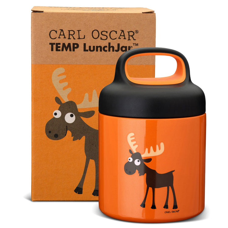 CARL OSCAR. Ανοξείδωτο θερμός φαγητοδοχείο 300ml TEMP LunchJar Τάρανδος - Πορτοκαλί