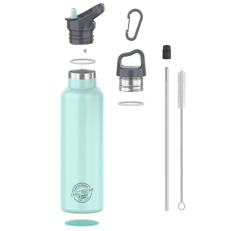 CARL OSCAR. Ανοξείδωτο μπουκάλι-θερμός 700ml TEMPflask Πράσινο