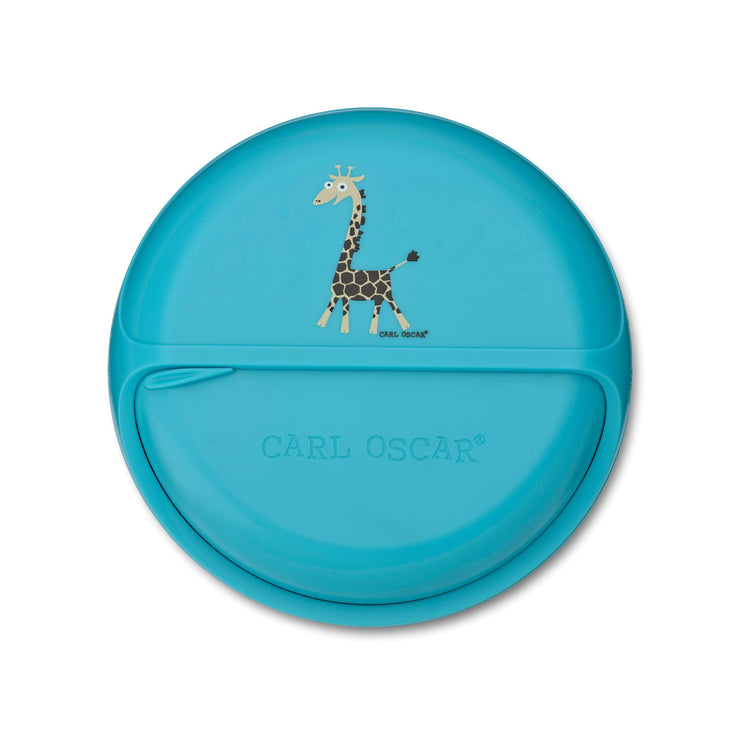 CARL OSCAR. MiniDISC™ Lunch box O12cm Giraffe - Turquoise