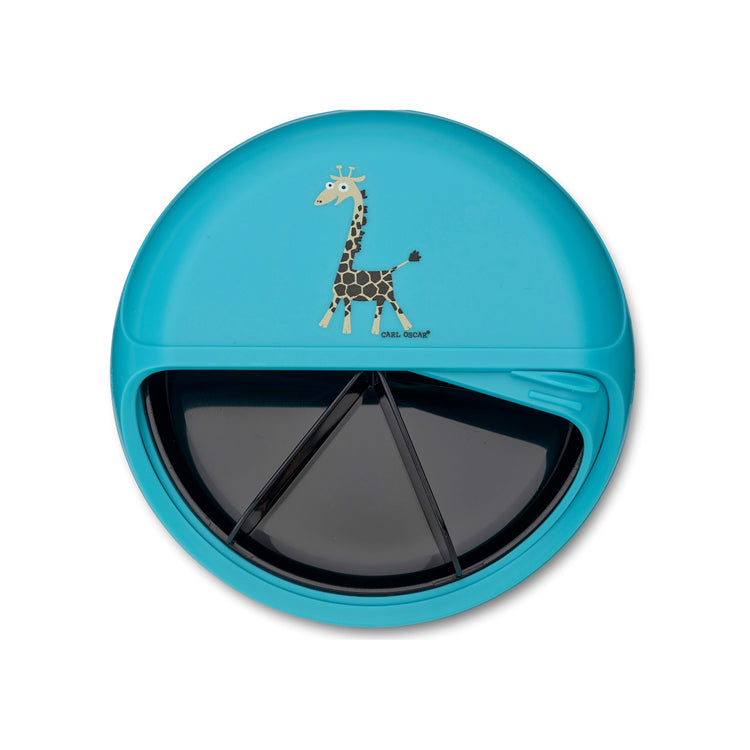 CARL OSCAR. MiniDISC™ Lunch box O12cm Giraffe - Turquoise