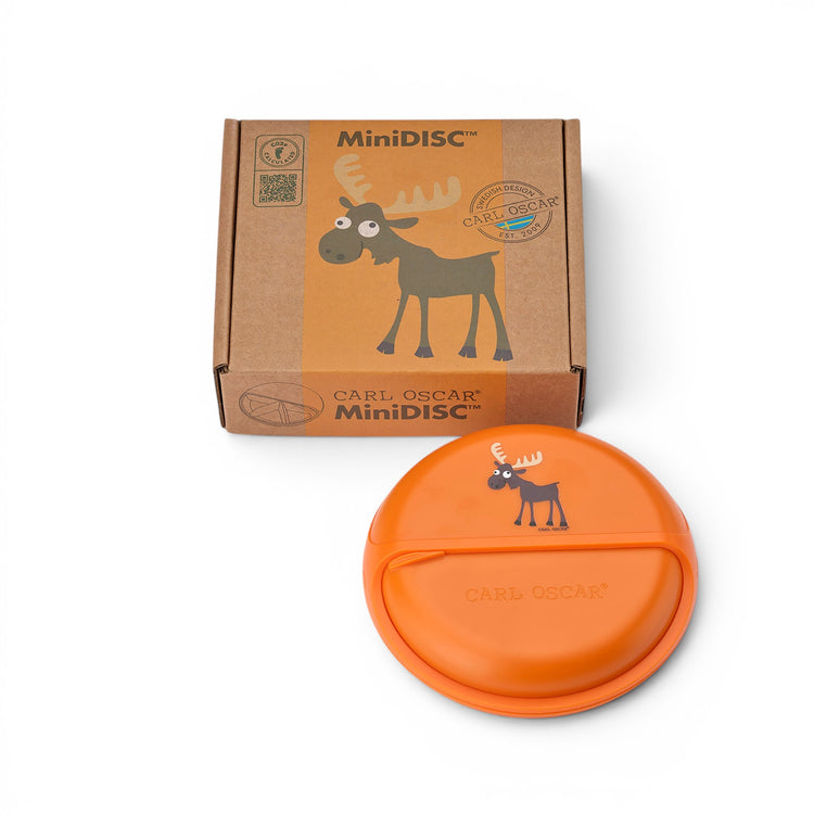 CARL OSCAR. MiniDISC™ Lunch box O12cm Moose - Orange