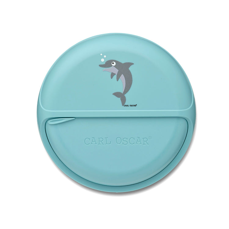 CARL OSCAR. MiniDISC™ Lunch box O12cm Dolphin - Blue