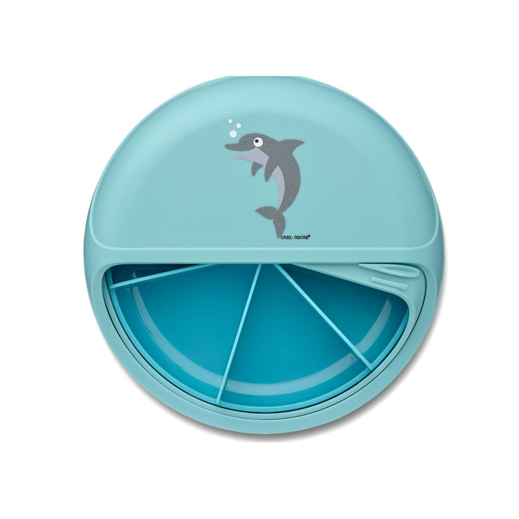 CARL OSCAR. MiniDISC™ Lunch box O12cm Dolphin - Blue