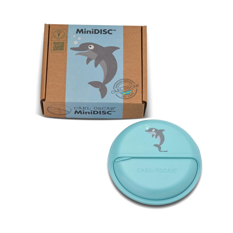 CARL OSCAR. MiniDISC™ Lunch box O12cm Dolphin - Blue