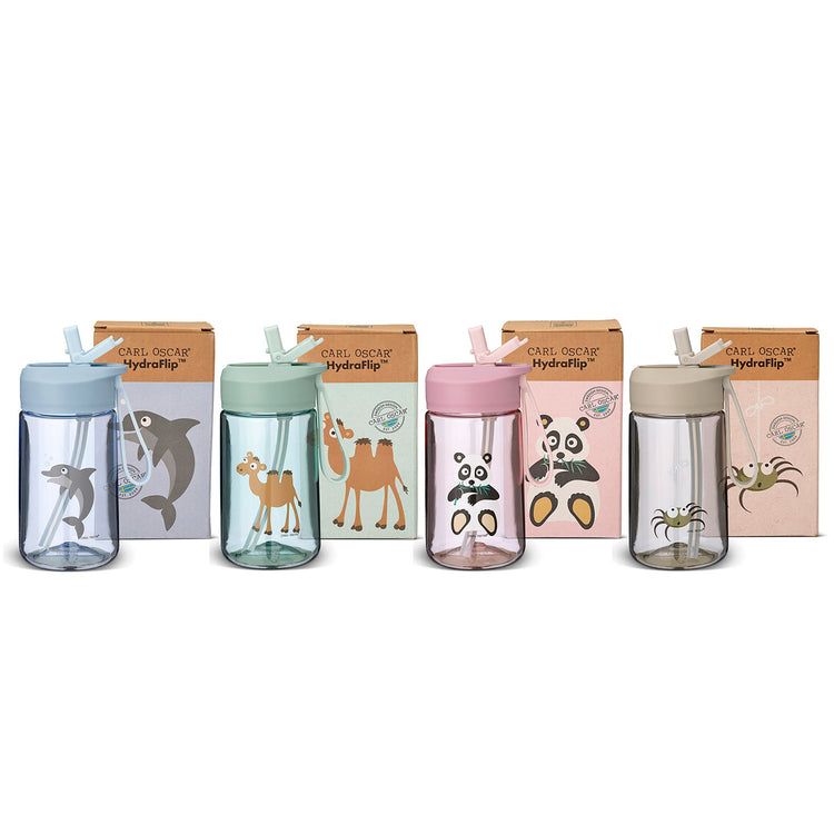 CARL OSCAR. HydraFlip™ water bottle 400ml Spider - Greige