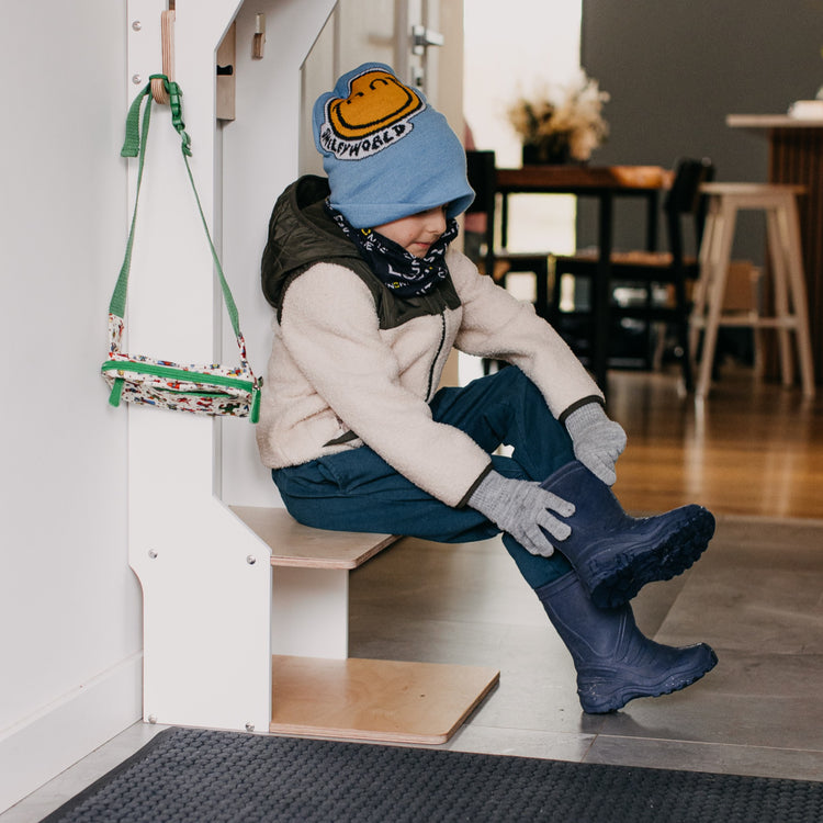 Duck Woodworks. Children's outerwear wardrobe white