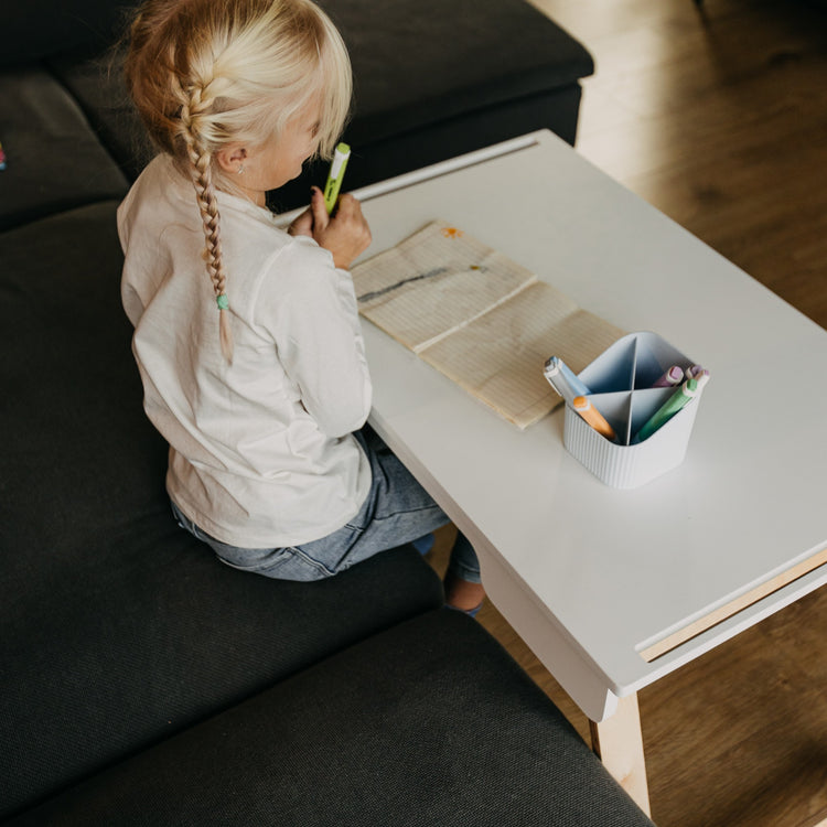 Duck Woodworks. Αισθητηριακό τραπέζι Montessori - λευκό